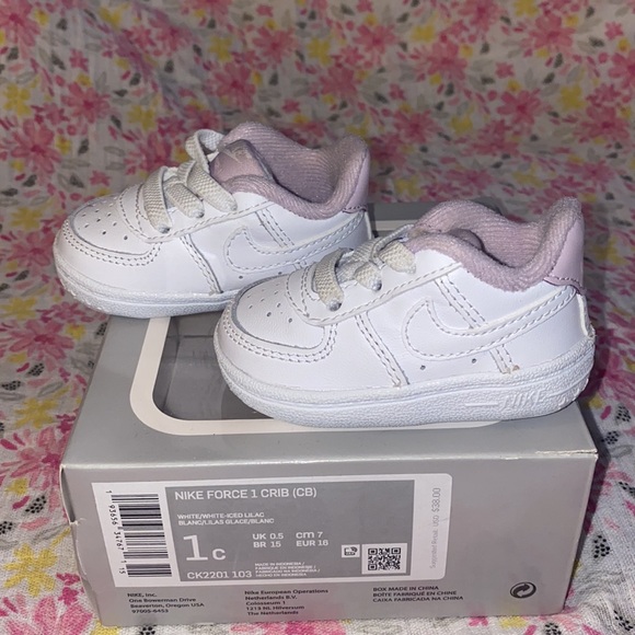 Nike Shoes Nike Whitelavender Air Force One Crib Poshmark